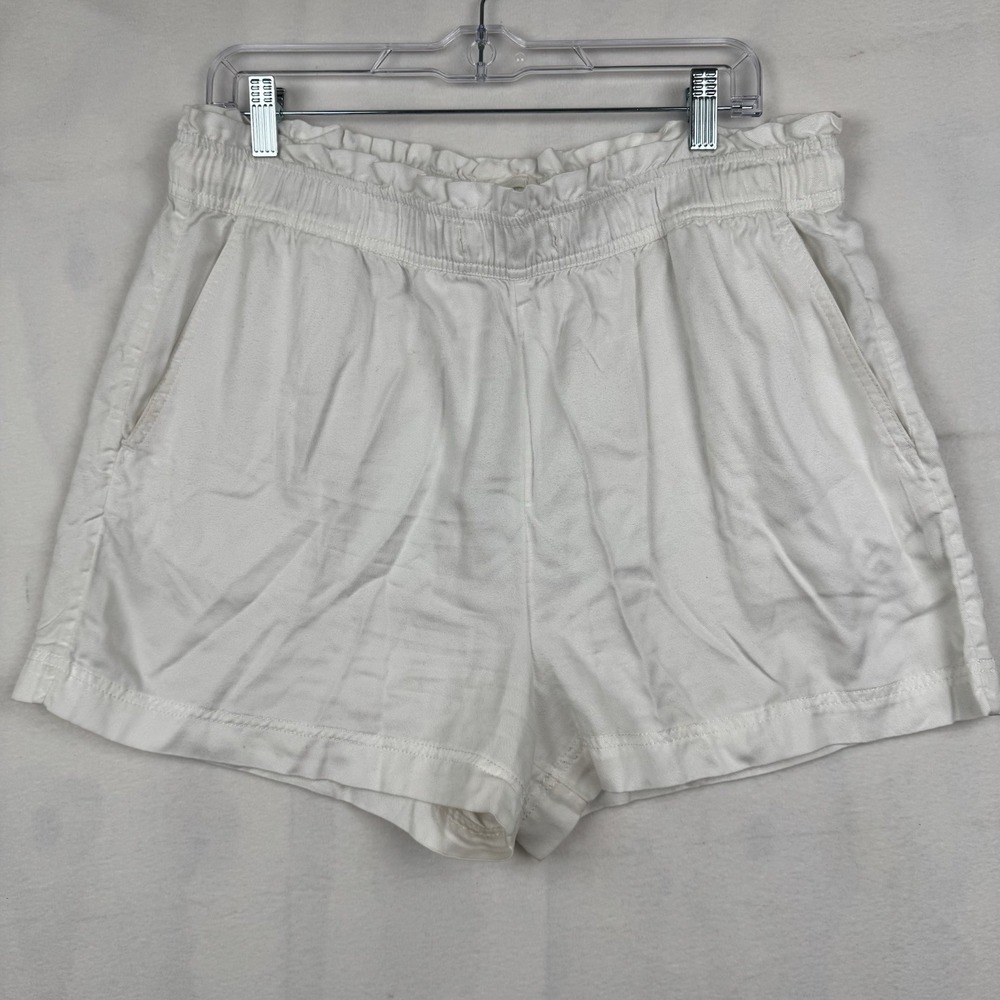C&C California Women's‎ White Lyocell Shorts Sz XL